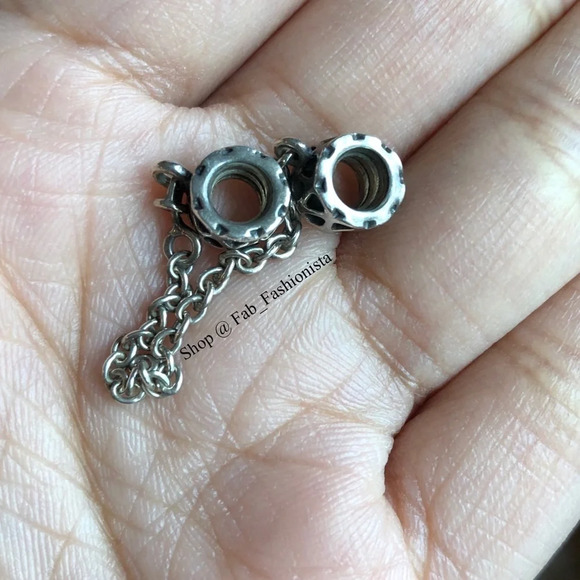 Pandora Sterling Silver retired Safety Chain - Picture 7 of 9